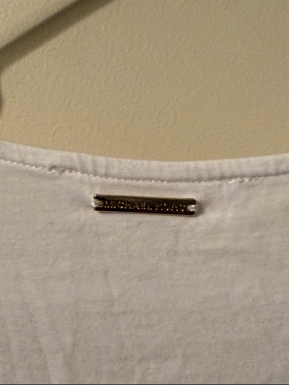 Michael Michael Kors White V-Neck Tie Sleeve Top Women’s Large Short Sleeve - Picture 5 of 5